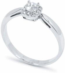 White & Black 0, 3 karátos gyémánt eljegyzési gyűrű (AU13343)