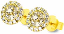 White & Black Ava gyémánt fülbevaló - 0, 26 karát (AU13778)