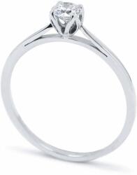 White & Black Eljegyzési gyűrű - 4, 0mm gyémánttal - fehérarany (AU12770)