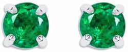 White & Black Smaragd fülbevaló, négykarmos - fehérarany - 0, 8 karát (AU13333)