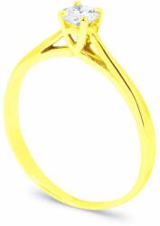 White & Black Eljegyzési gyűrű - 3, 4mm gyémánttal - arany (AU11807)