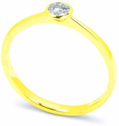 White & Black Eljegyzési gyűrű - 3, 0mm gyémánttal - arany (AU13237)