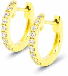 White & Black Karika gyémánt fülbevaló - arany - 0, 12 karát (AU12681)