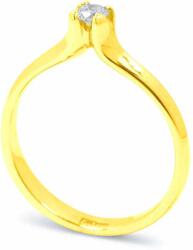 White & Black Eljegyzési gyűrű - 3, 3mm gyémánttal - arany (AU7881)