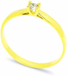 White & Black Eljegyzési gyűrű - 2, 7mm gyémánttal - arany (AU12298)