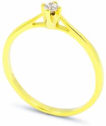 White & Black Eljegyzési gyűrű - 2, 5mm gyémánttal - arany (AU12607)