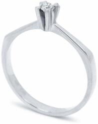 White & Black Eljegyzési gyűrű - 2, 9mm gyémánttal - fehérarany (AU13167)