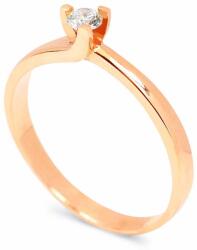 White & Black Eljegyzési gyűrű - 3, 2mm gyémánttal - rosegold (AU9214)