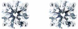 White & Black Gyémánt fülbevaló, négykarmos - 2, 8mm - csavaros (AU13750)