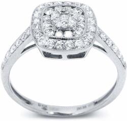 White & Black Bourbon gyémánt eljegyzési gyűrű - 0, 55 karát (AU13181)