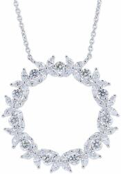 White & Black Desiree gyémánt nyakék - 2, 1 karát (AU13170)