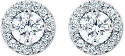 White & Black Halo briliáns gyémánt fülbevaló - 0, 65 karát (AU11824)