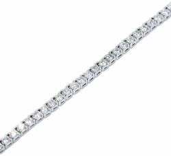 White & Black Gyémánt tenisz karkötő fehéraranyból - 1, 85 karát (AU13803)