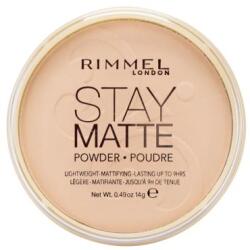 Rimmel London Stay Matte hosszan tartó kompakt púder 14 g árnyék 005 Silky Beige