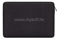 DEVIA JUSTYLE tok fekvő, textil LAPTOP/NOTEBOOK/TABLET (univerzális, vízálló, 13.3" méret) FEKETE (ST348440) (ST348440)