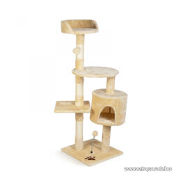  Macska mászóka koptatófákkal és játékokkal, 40 x 40 x 116 cm (60050)