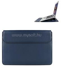 DEVIA tok fekvő, bőr hatású LAPTOP/NOTEBOOK/TABLET (univerzális, asztali tartó, ultravékony, 13.3" méret) SÖTÉTKÉK (ST348341) (ST348341)