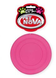 PET NOVA DOG LIFE STYLE Frisbee pentru caine 18cm, roz, aroma de menta