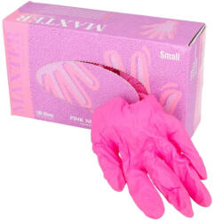 Maxter Gumikesztyű Maxter nitril PÚDER NÉLKÜLI RÓZSASZÍN "S" 100db/doboz, 10doboz/karton (DA503XSZHT9555002112721)