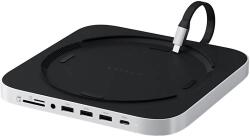 Satechi USB Type-C Mac Mini állvány, multiport adapter, USB-C, 3xUSB-A, M. 2 NVMe, SD, Jack, ezüst (ST-GMMSHS) (ST-GMMSHS)