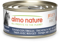 Almo Nature 6x70g Almo Nature HFC Tonhal & tengeri márna aszpikban nedves macskatáp