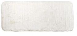 Welora Bársonyos dekoratív szőnyeg előszobába, nyúlszőrme megjelenéssel, belül csúszásmentes felülettel, 140x60 cm, fehér (JM1238048)