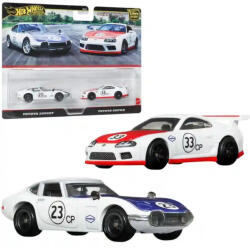 Mattel Hot Wheels Premium Toyota 2000GT és Toyota Supra kisautók (JBL03) - jatekbirodalom