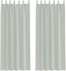 vidaXL 2 db világosszürke fátyolfüggönyök hurokkal 140x260 cm 0.33 kg 4102300 (4102300)