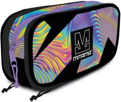 Mitama ovális tolltartó, 3 rekesz, Holografikus minta (EMGMI064880)