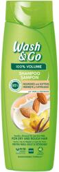 Wash&Go Wash & Go sampon vanília kivonattal, mandulaolajjal és zabtejjel száraz és sérült hajra, 360 ml