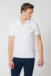 Napapijri Napapijri, Elba galléros piké pamutpóló, Fehér, XL (NP0A4GDL-0021-XL)
