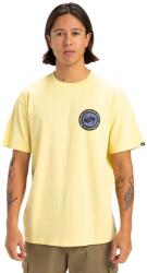 Quiksilver QUIKSILVER, Circle póló mintás hátrésszel, Halványsárga, S (EQYZT08054-YEM0-S)