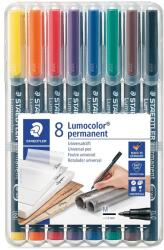 STAEDTLER Alkoholos marker készlet, OHP, 1 mm, STAEDTLER "Lumocolor® 317 M", 8 különböző szín (corTS317WP8)
