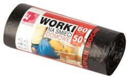 BRATEK ellenálló szemetes zsák 60 l, 50 db