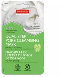 Purederm Dual-step arcmaszk - pórustisztító - uborka & ginzeng 10+3g ADS490