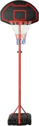 Homcom HOMCOM, A61-015, Kosárlabda palánk kerekekkel gyerekeknek és felnőtteknek, Acél / Műanyag, Fekete / Piros (A61-015)