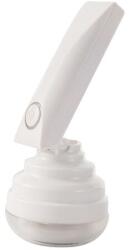 Flippy textilborotva készülék, szösz, szőr és por tisztítására, különböző típusú anyagokhoz, Rozsdamentes acél pengével, Rugalmas fogantyúval, USB töltés, 13x8 cm, Fehér (132806)