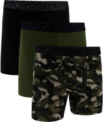 Under Armour Perf Cotton Nov 6in 3Pack Green Férfiboxeralsó M