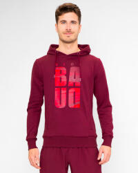 BIDI BADU Protected Leafs Chill Hoody Bordeaux Férfi-melegítőfelső L