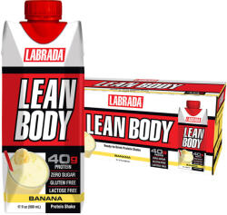 Labrada Lean Body Ready-to-Drink Protein Shake (12 x 500 ml, Banane)