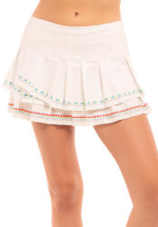 Lucky in Love Sahara Pleat Tier Skirt White Női szoknya M
