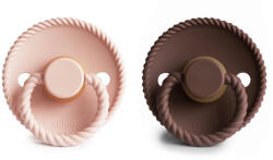 FRIGG Rope Latex cumi - 2 db-os szett - 0-6 hó - Blush/Cocoa