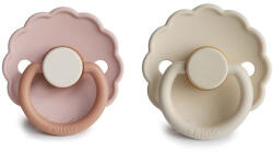 FRIGG Daisy latex cumi 2 db-os szett - 0-6 hó - Biscuit/Cream