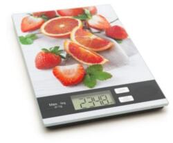 Mercaton Mercaton® konyhai mérleg, Max. 5 kg, Automata leállítás, Tárolási funkció, Üvegfelület, 15 x 22 cm, Szezonális gyümölcs modell (MCT-GBZ-57268F)