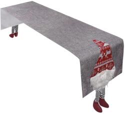 Ruhhy 22501 Karácsonyi asztali futó filc lábakkal 180 × 33 cm, szürke (22501)