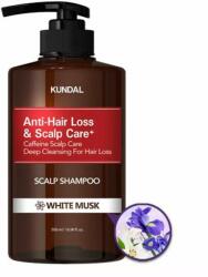 KUNDAL Natural Caffeine & Intensive Scalp care+ hajhullás ellen, koffeinnel, White Musk