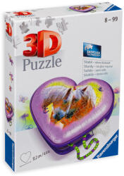 Ravensburger 3D Пъзел Ravensburger от 54 части - Кутия за бижута, сърце (11171)