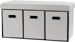 STARDECO FU224WH, tárolóval, szürke 38 cm