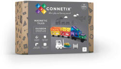 Connetix Mágneses építőkockák Rainbow Transport 50el (850036293224)