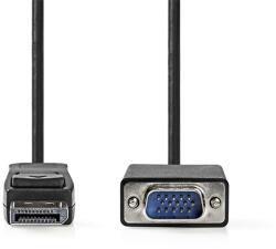 Nedis CCGL37301BK20 VGA - Displayport kábel 1080p, 2m (CCGL37301BK20)